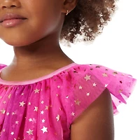 Pink Party-Ready Dress for Little Girls (Bitty Baby®)