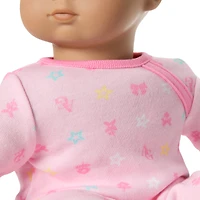 Bitty Baby® Doll #5 with dark-brown hair in Pastel