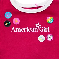 Matching AG™ Grin Pins Ringer Tee Set for Girls & 18-inch Dolls
