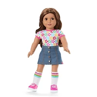 Truly Me™ 18-inch Doll #117 with wavy dark-brown hair