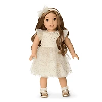 American Girl® x Janie and Jack Sparkly Cream Celebration Dress for Girls & 18-inch Dolls