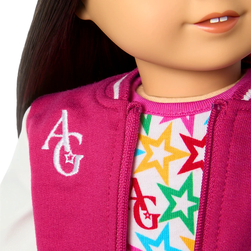 Truly Me™ 18-inch Doll #130 with straight black-brown hair