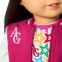 Truly Me™ 18-inch Doll #130 with straight black-brown hair
