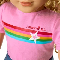 Truly Me™ 18-inch Doll #115 with curly blonde hair