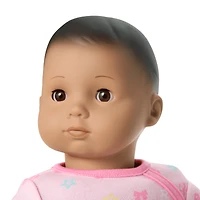 Bitty Baby® Doll #5 with dark-brown hair in Pastel