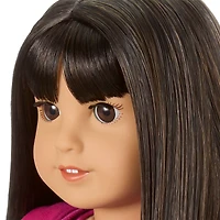 Truly Me™ 18-inch Doll #130 with straight black-brown hair