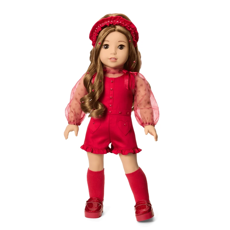 January Garnet Glam Outfit for 18-inch Dolls
