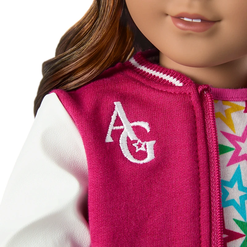 Truly Me™ 18-inch Doll #117 with wavy dark-brown hair