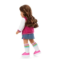 Truly Me™ 18-inch Doll #117 with wavy dark-brown hair