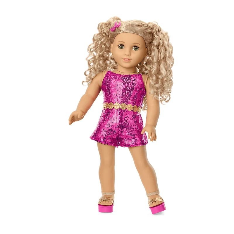 Glam Sparkly Concert Outfit for 18-inch Dolls