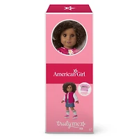 Truly Me™ 18-inch Doll #112 with curly dark-brown hair