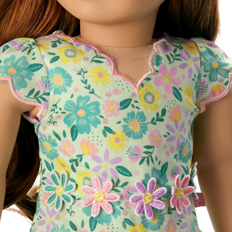 Pastel Petals Dress for 18-inch Dolls