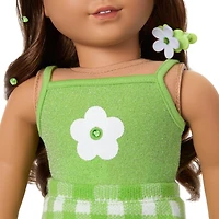 August Peridot Glow Outfit for 18-inch Dolls