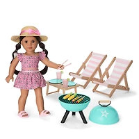Raquel's™ Beach Chairs & Barbecue Set for 18-inch Dolls (Girl of the Year™ 2026)