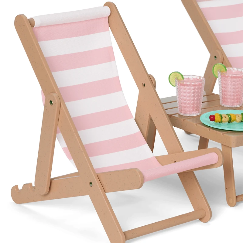 Raquel's™ Beach Chairs & Barbecue Set for 18-inch Dolls (Girl of the Year™ 2026)