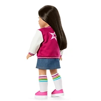 Truly Me™ 18-inch Doll #124 with straight black-brown hair