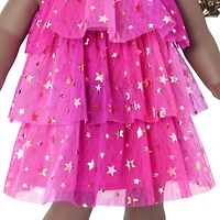 Pink Party-Ready Dresses for Girls & 18-inch Dolls
