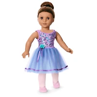 Truly Me™ #117 Doll & Dance All Day Set with wavy dark-brown hair