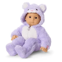 Lovable Lavender Bear One-Piece Outfit for Bitty Baby® Dolls