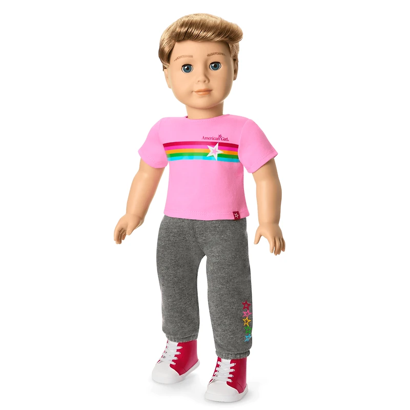 Truly Me™ 18-inch Doll #104 with straight caramel hair