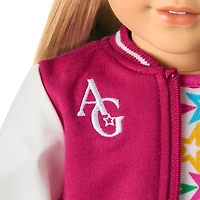 Truly Me™ 18-inch Doll #131 with straight blonde hair
