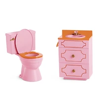 Julie's™ Groovy Bathroom for 18-inch Dolls (Historical Characters)