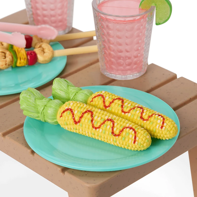 Raquel's™ Beach Chairs & Barbecue Set for 18-inch Dolls (Girl of the Year™ 2026)