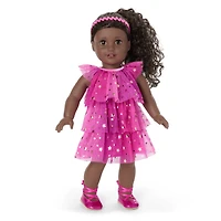 Pink Party-Ready Dress for 18-inch Dolls