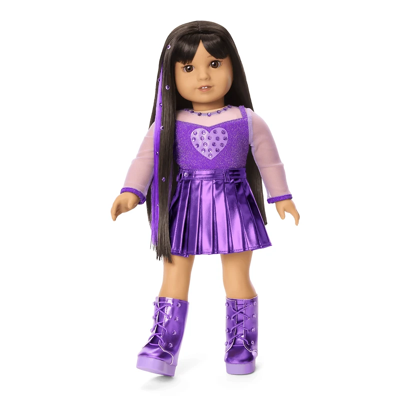 February Amethyst Bliss Outfit for 18-inch Dolls