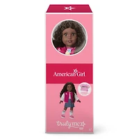 Truly Me™ 18-inch Doll #127 with curly dark-brown hair