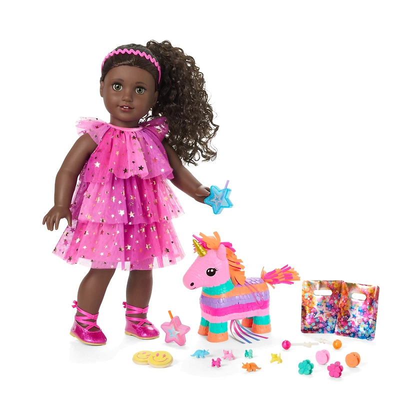 Pink Party-Ready Dresses & Accessories for Girls & 18-inch Dolls