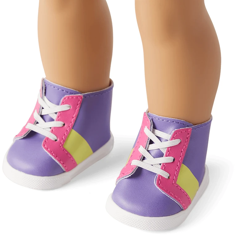 Truly Me™ 18-inch Doll #121 with curly dark-brown hair