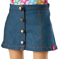Truly Me™ 18-inch Doll #130 with straight black-brown hair