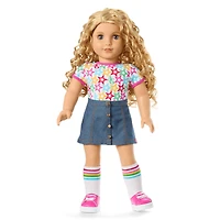 Truly Me™ 18-inch Doll #115 with curly blonde hair