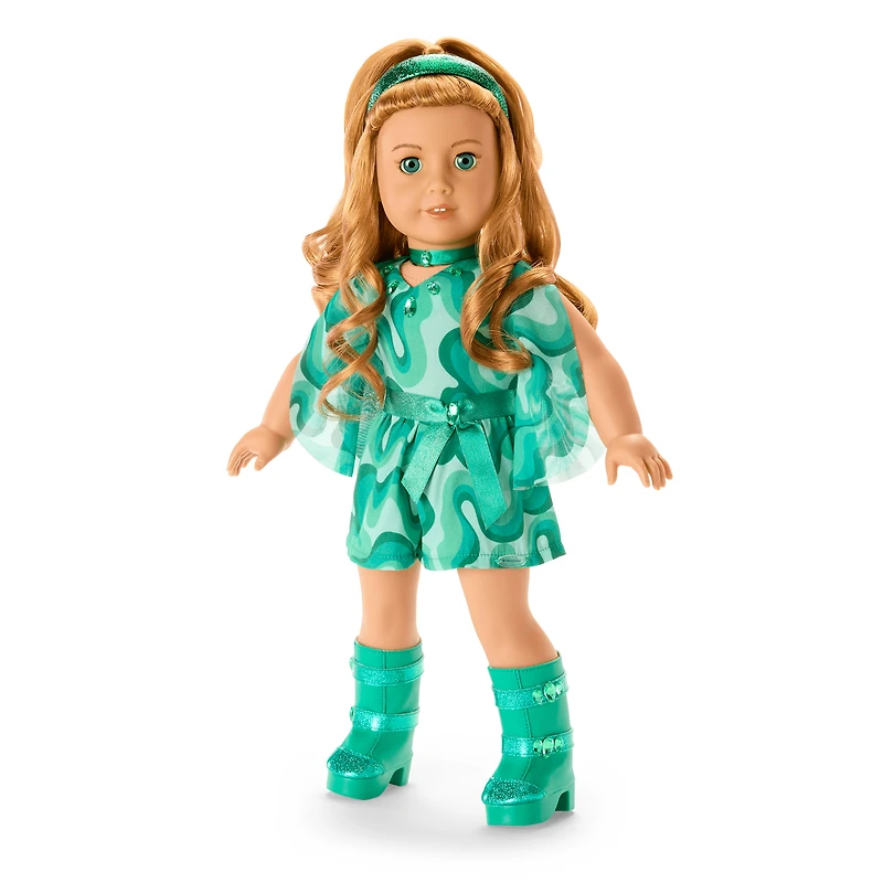 May Enchanting Emerald Outfit for 18-inch Dolls