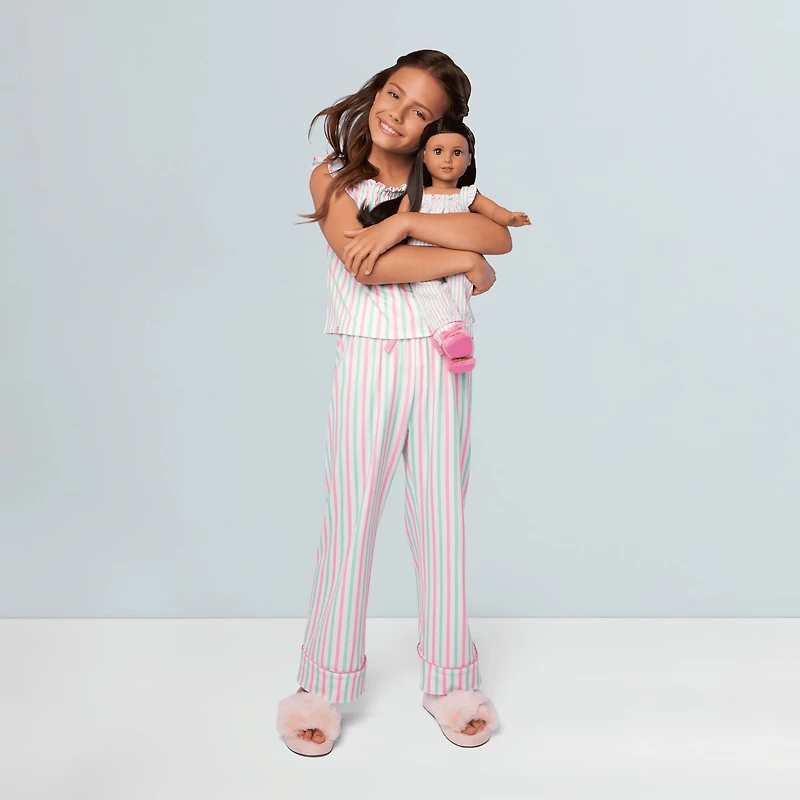 Raquel's™ Coastal Stripes Pajamas for Girls (Girl of the Year™ 2026)