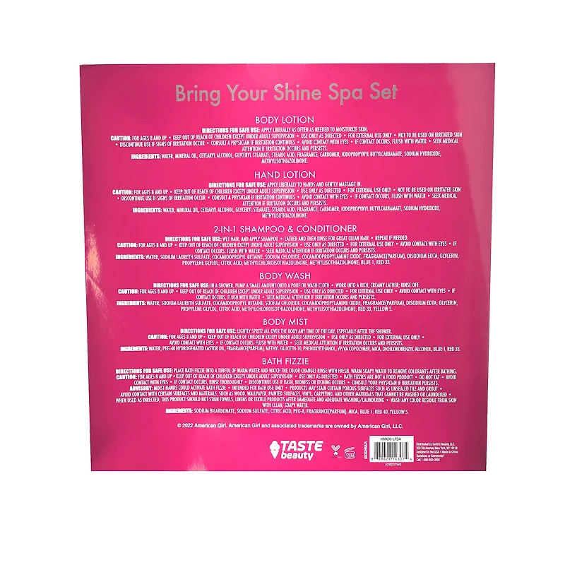 Bring Your Shine Spa Set for Girls
