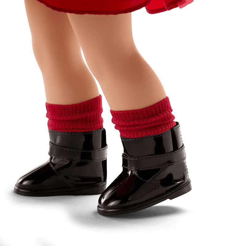 American Girl® x Something Navy Crimson Sparkle Sweater Dress for 18-inch Dolls