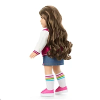 Truly Me™ 18-inch Doll #126 with wavy brown hair
