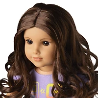 Truly Me™ 18-inch Doll #121 with curly dark-brown hair
