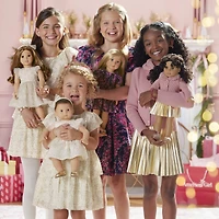 American Girl® x Janie and Jack Sparkly Cream Celebration Dress for Little Girls & Bitty Baby® Dolls