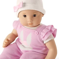 Pink Bow Beanie & Booties for Bitty Baby® Dolls