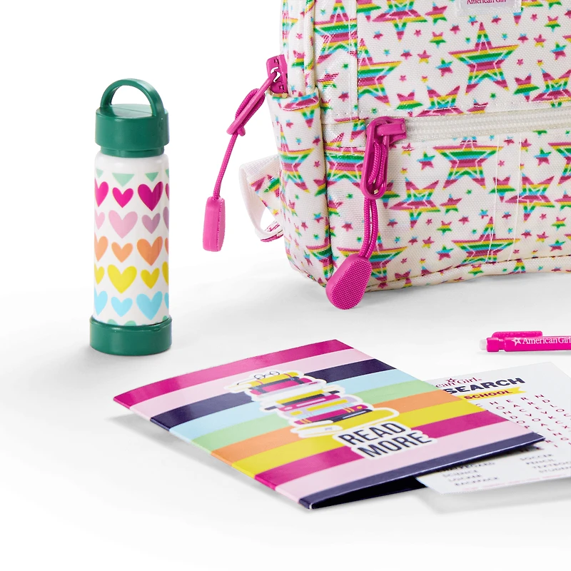 Star Student Backpack Set for 18-inch Dolls