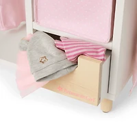 Dots & Blooms Changing Table with Storage