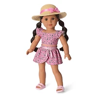 Raquel's™ Beach Outfit for 18-inch Dolls (Girl of the Year™ 2026)