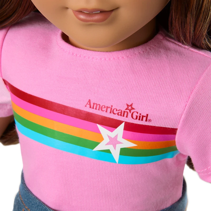 Truly Me™ 18-inch Doll #117, Puppy, Mini Backpack & Accessories AG™ Star Squad Bundle