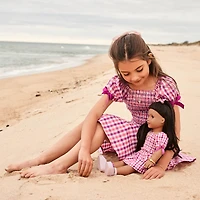 Raquel’s™ Gingham Ruffle Outfit for Girls & 18-inch Dolls + Raquel Doll (Girl of the Year™ 2026)