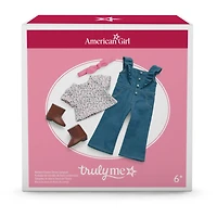 Western Flowers Denim Jumpsuit for 18-inch Dolls