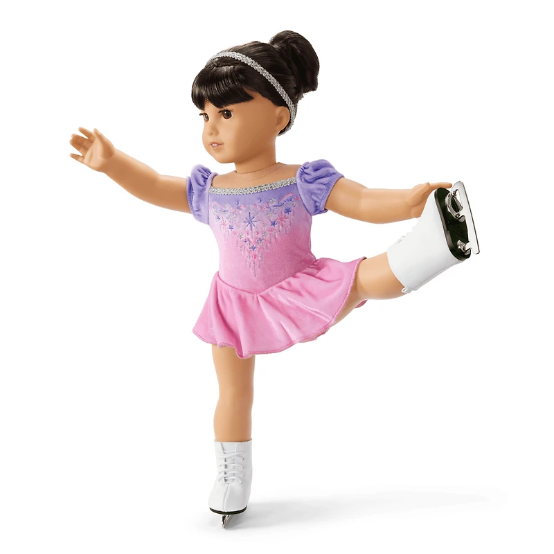 Spin in Style Figure-Skating Outfit for 18-inch Dolls