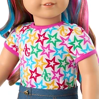 Truly Me™ 18-inch Doll #101 with wavy caramel hair